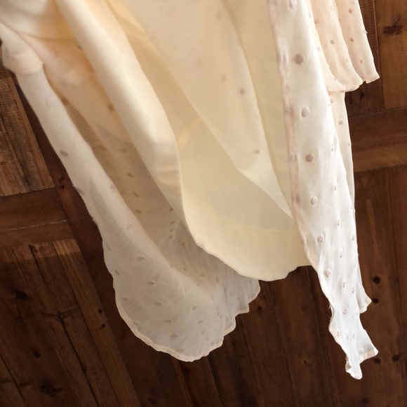 Florence Tiered polka dot chiffon summer dress S - Picture 5 of 10